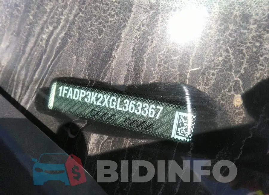 1FADP3K2XGL363367 Photo# 9