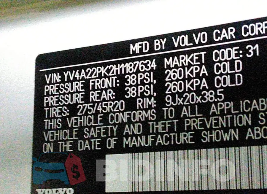 YV4A22PK2H1187634 Photo# 9