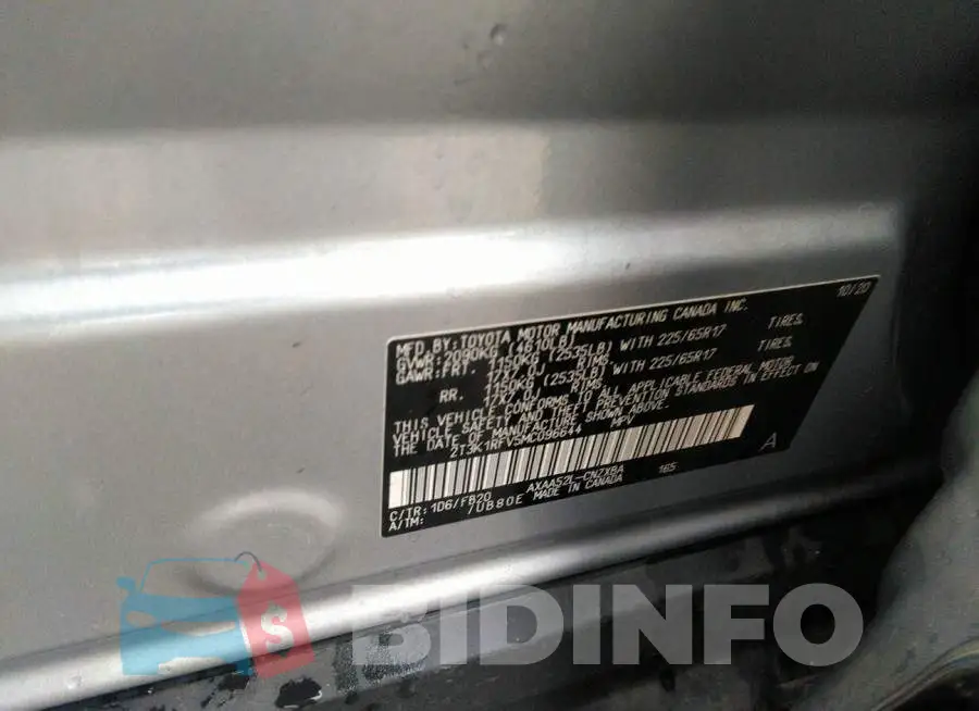 2T3K1RFV5MC096644 Photo# 9