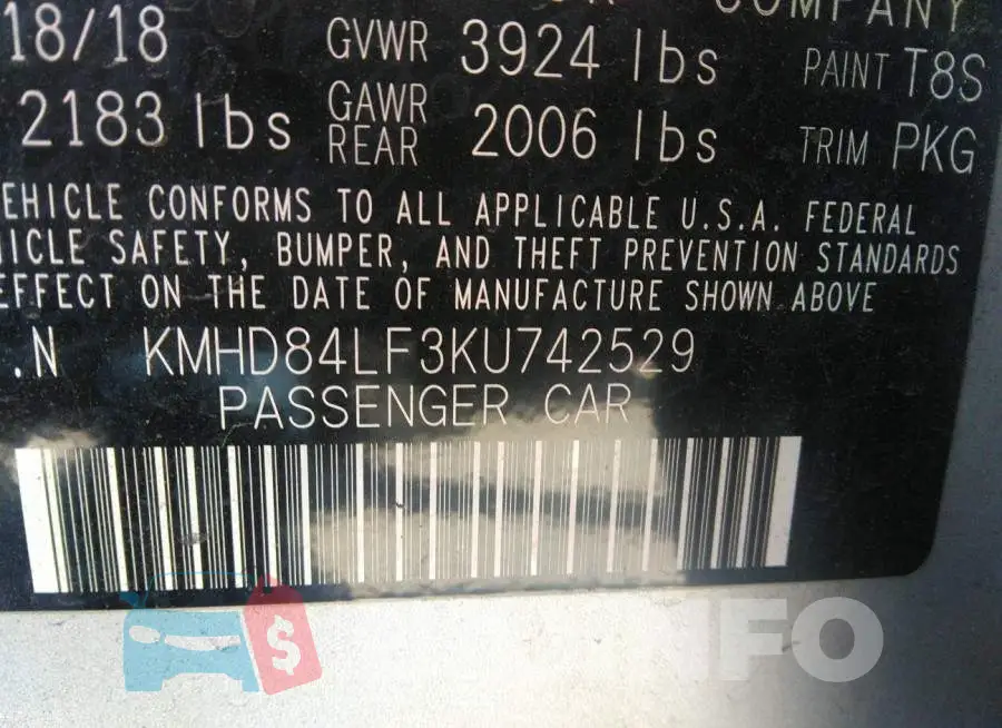 KMHD84LF3KU742529 Photo# 9