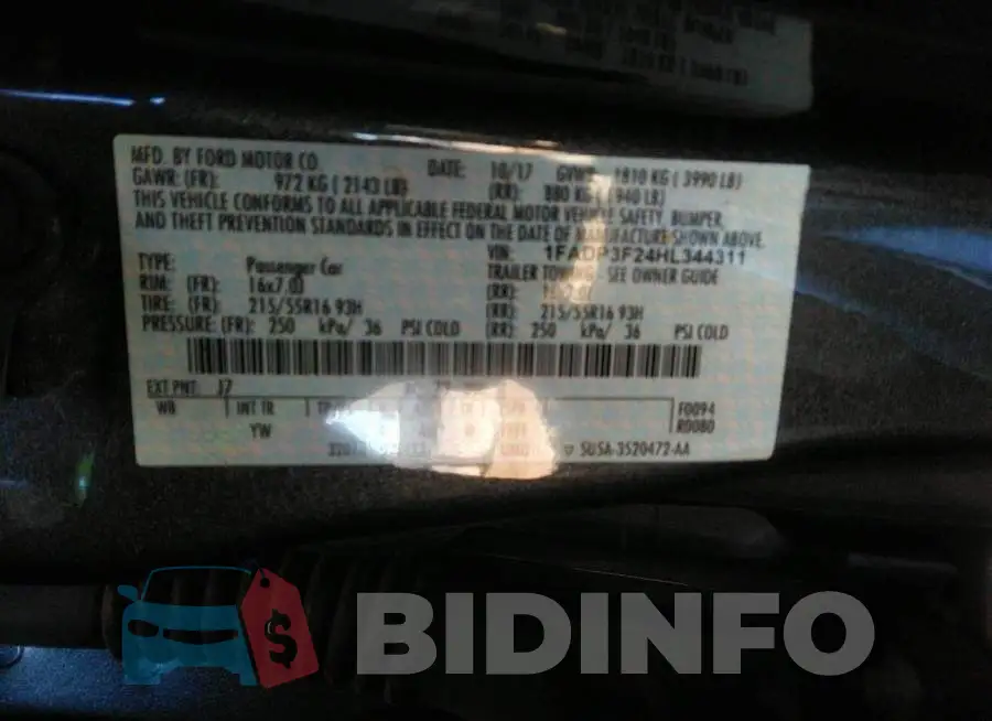 1FADP3F24HL344311 Photo# 9