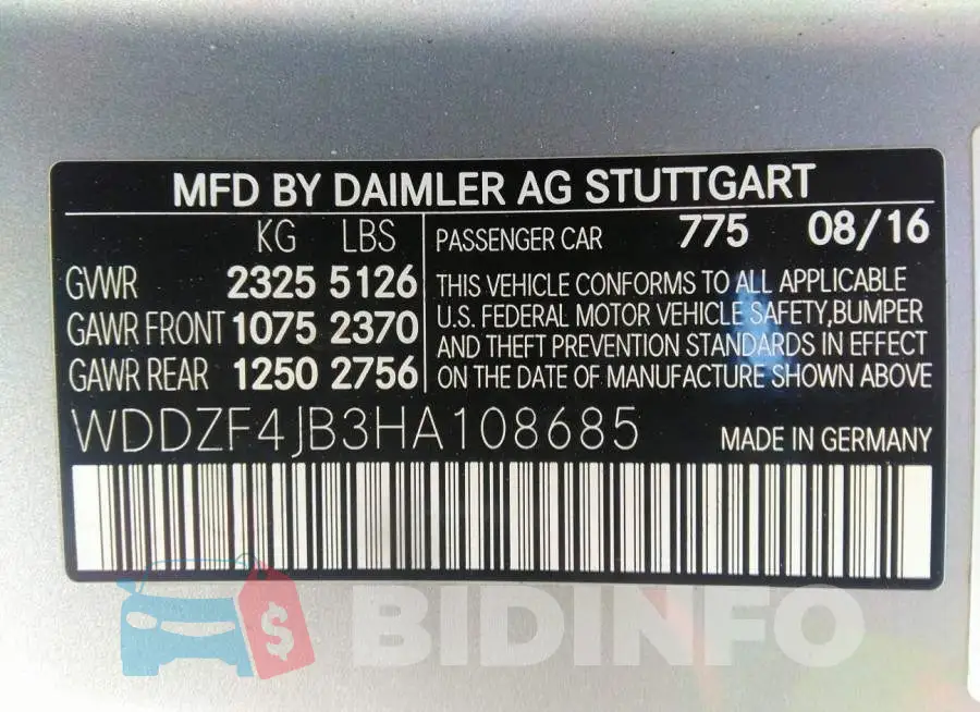 WDDZF4JB3HA108685 Photo# 9