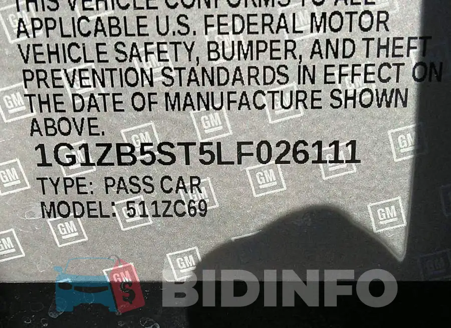 1G1ZB5ST5LF026111 Photo# 9