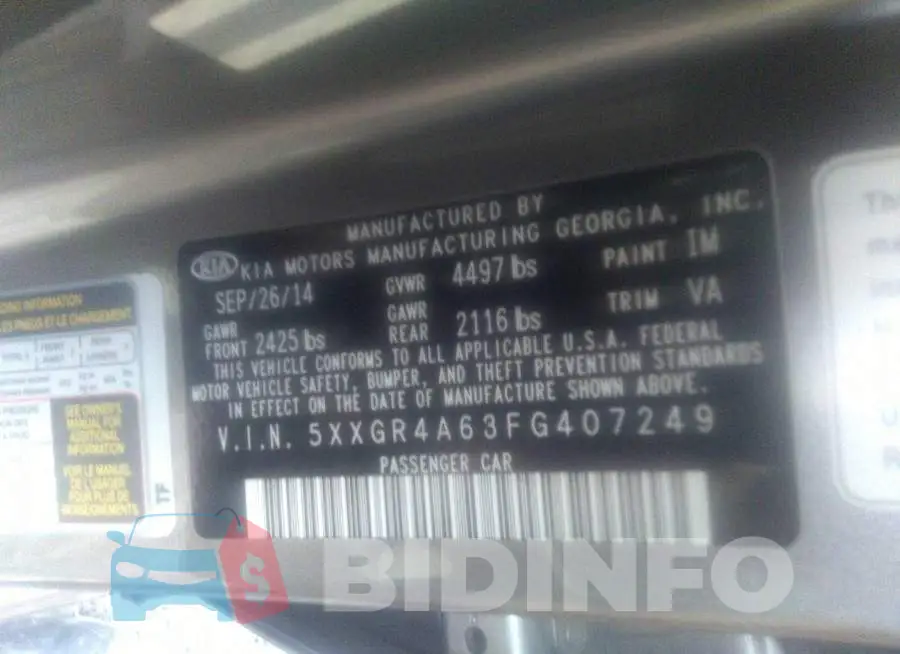 5XXGR4A63FG407249 Photo# 9