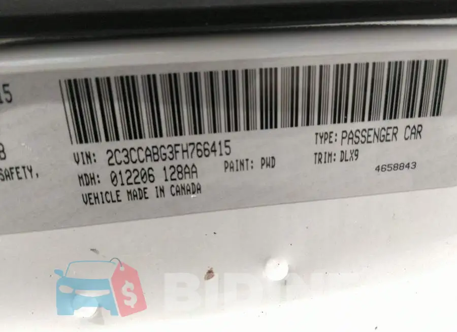 2C3CCABG3FH766415 Photo# 9
