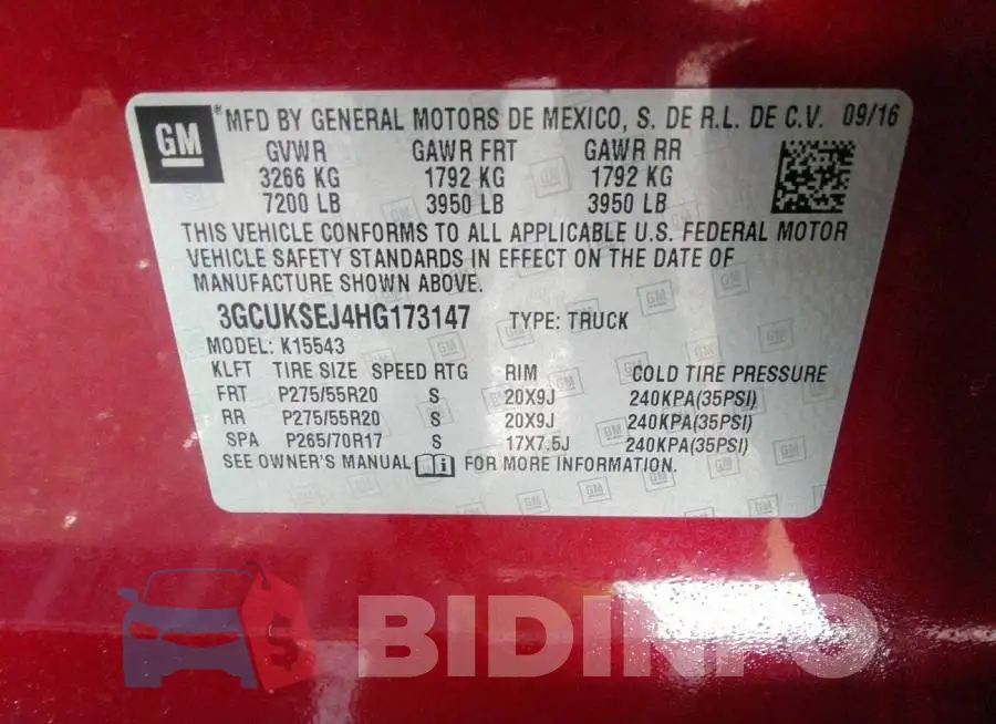 3GCUKSEJ4HG173147 Photo# 9