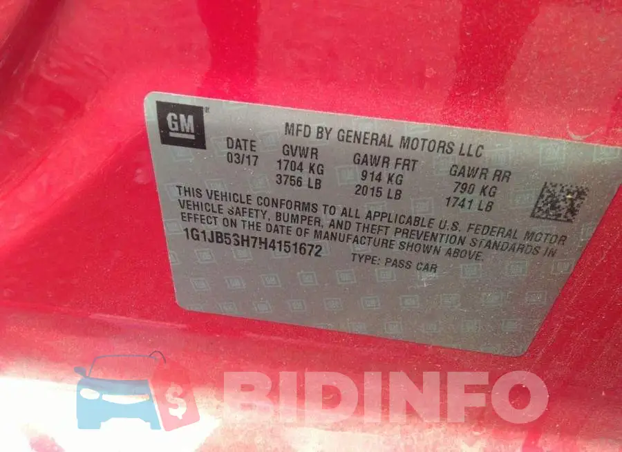 1G1JB5SH7H4151672 Photo# 9