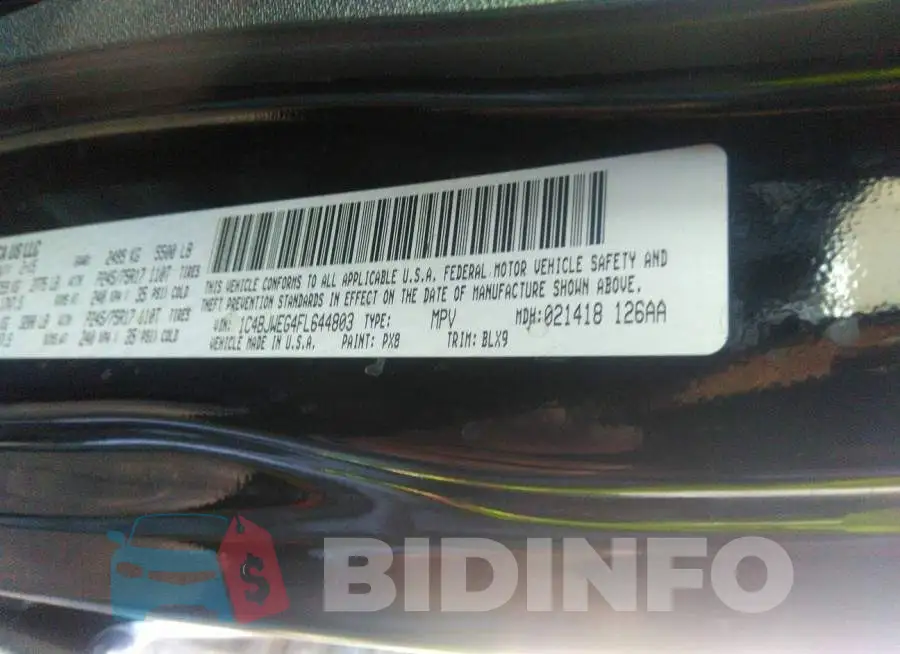 1C4BJWEG4FL644803 Photo# 9