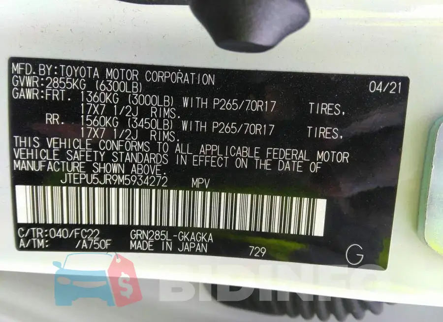 JTEPU5JR9M5934272 Photo# 9