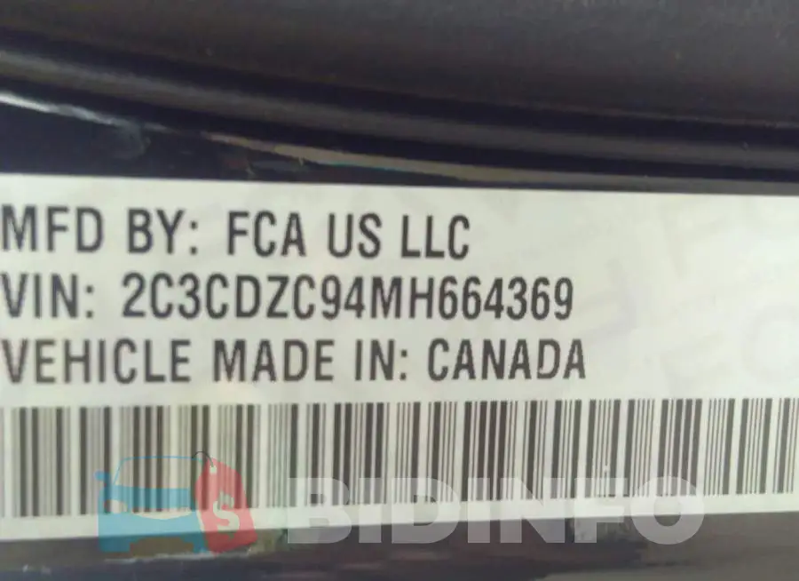 2C3CDZC94MH664369 Photo# 9