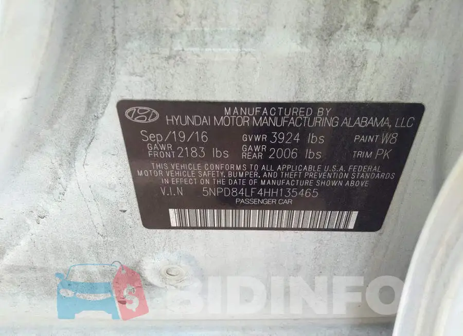 5NPD84LF4HH135465 Photo# 9