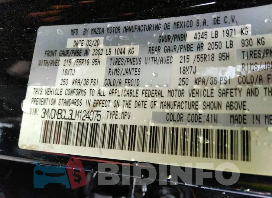 3MVDMBCL3LM124075 Photo# 9