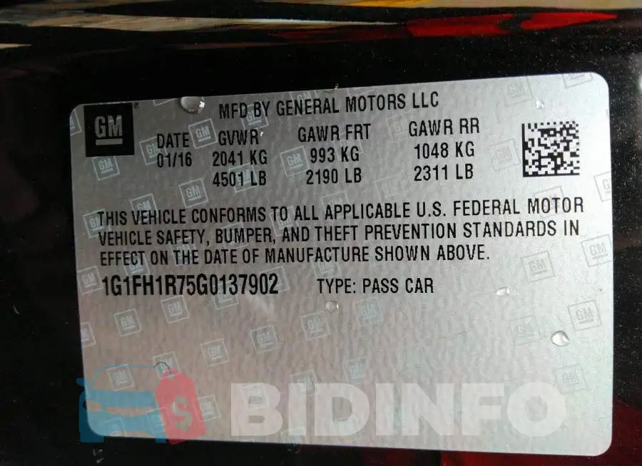 1G1FH1R75G0137902 Photo# 9