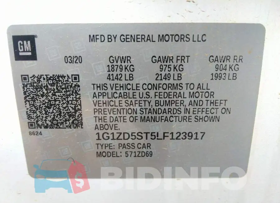 1G1ZD5ST5LF123917 Photo# 9