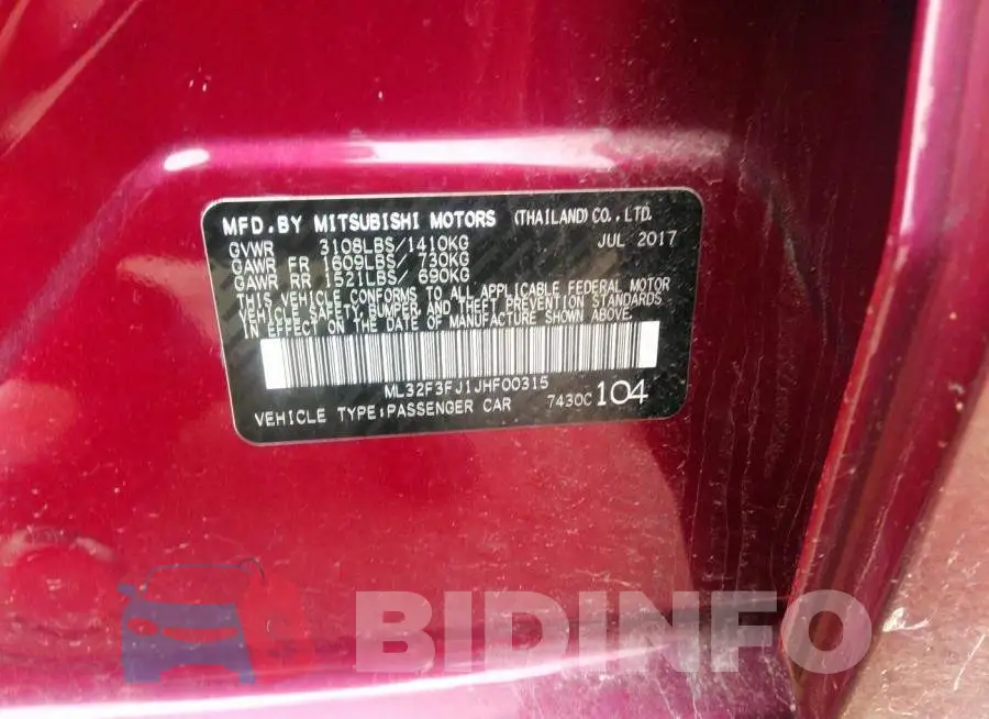 ML32F3FJ1JHF00315 Photo# 9