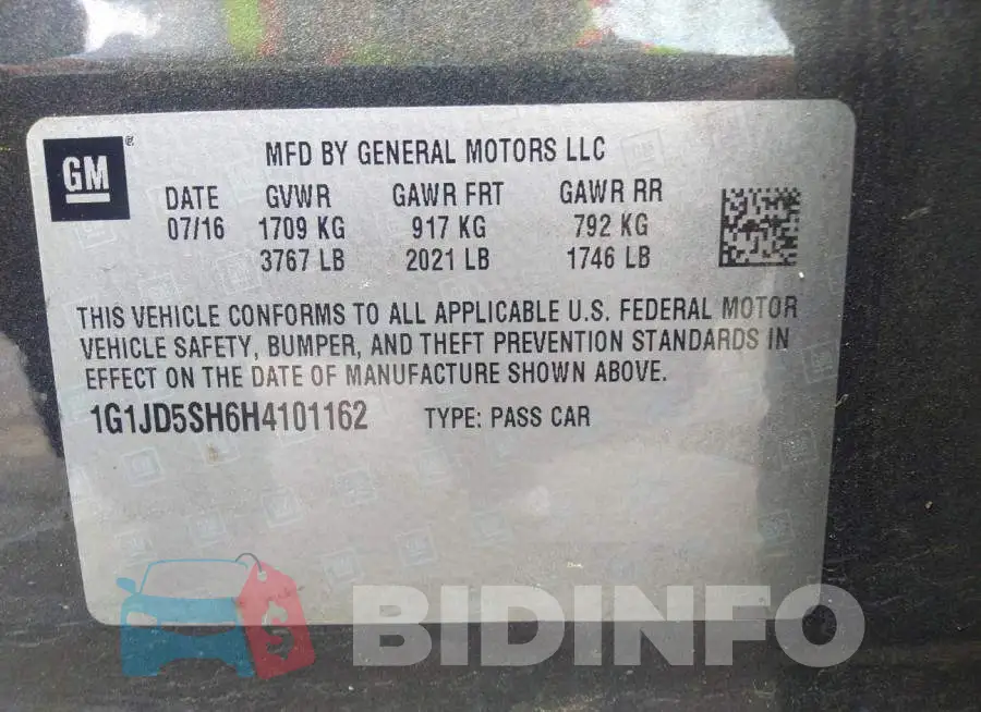 1G1JD5SH6H4101162 Photo# 9