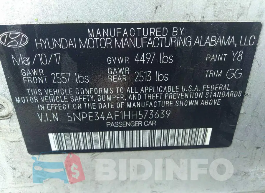 5NPE34AF1HH573639 Photo# 9
