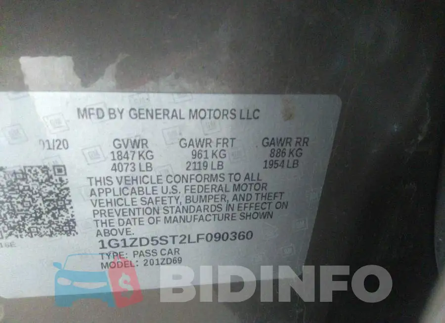 1G1ZD5ST2LF090360 Photo# 9