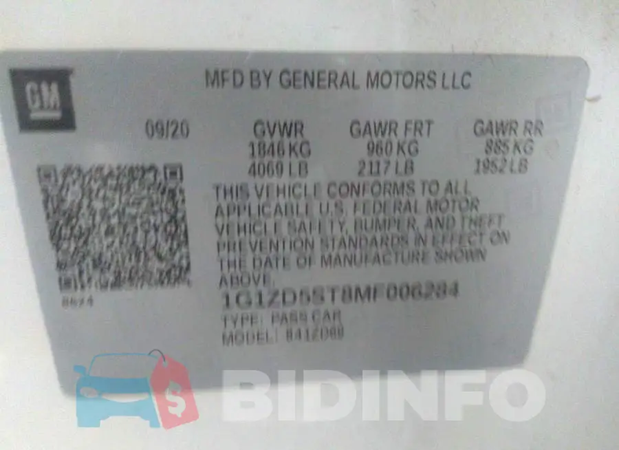 1G1ZD5ST8MF006284 Photo# 9