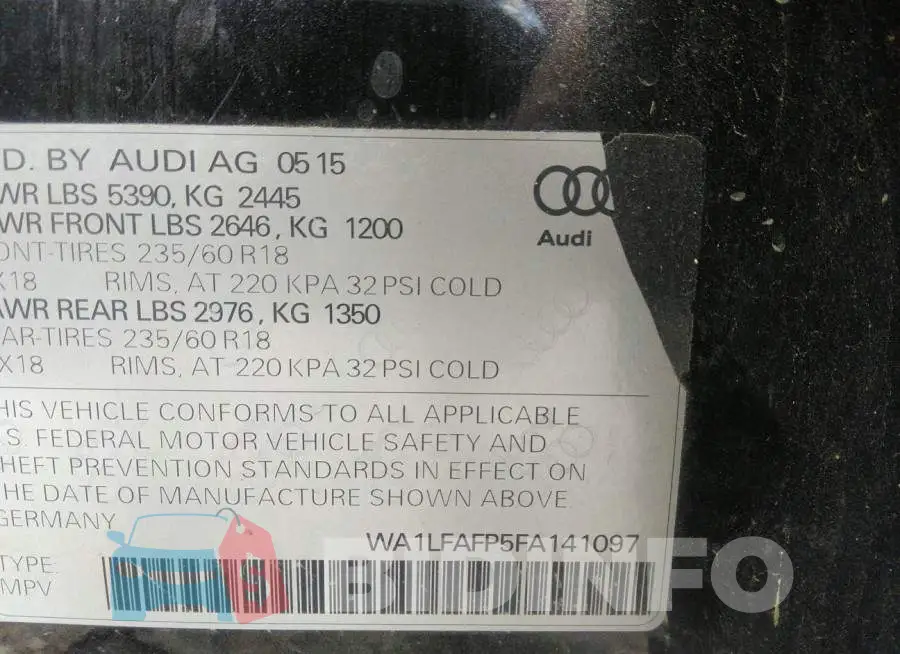 WA1LFAFP5FA141097 Photo# 9