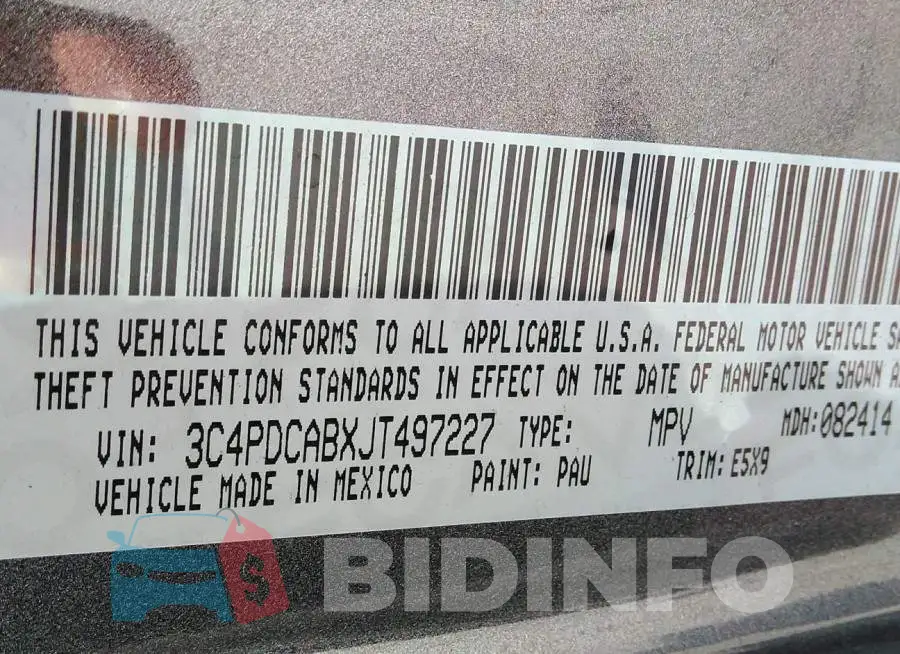 3C4PDCABXJT497227 Photo# 9