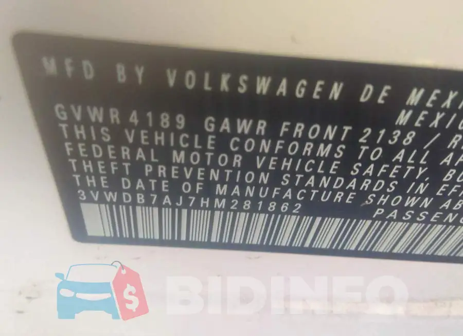 3VWDB7AJ7HM281862 Photo# 9