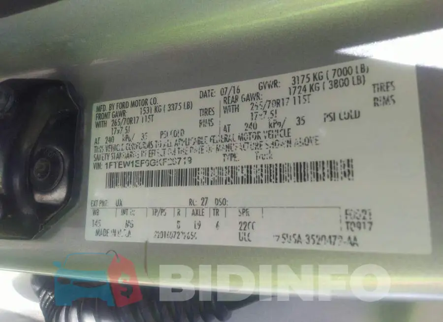 1FTEW1EF6GKF26719 Photo# 9