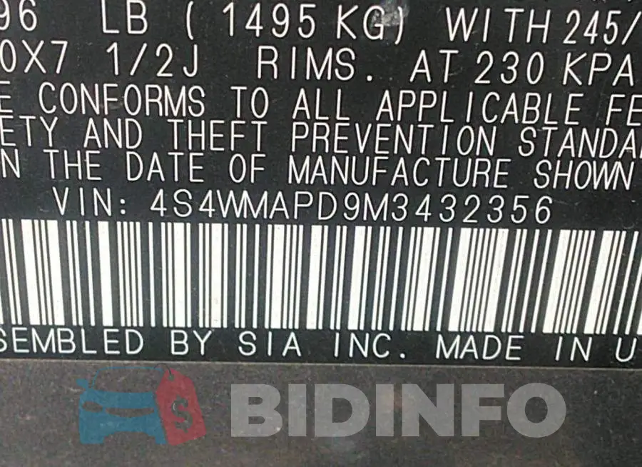 4S4WMAPD9M3432356 Photo# 9