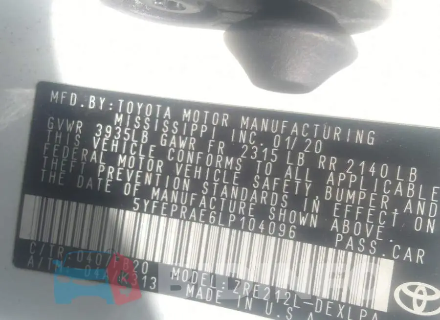 5YFEPRAE6LP104096 Photo# 9