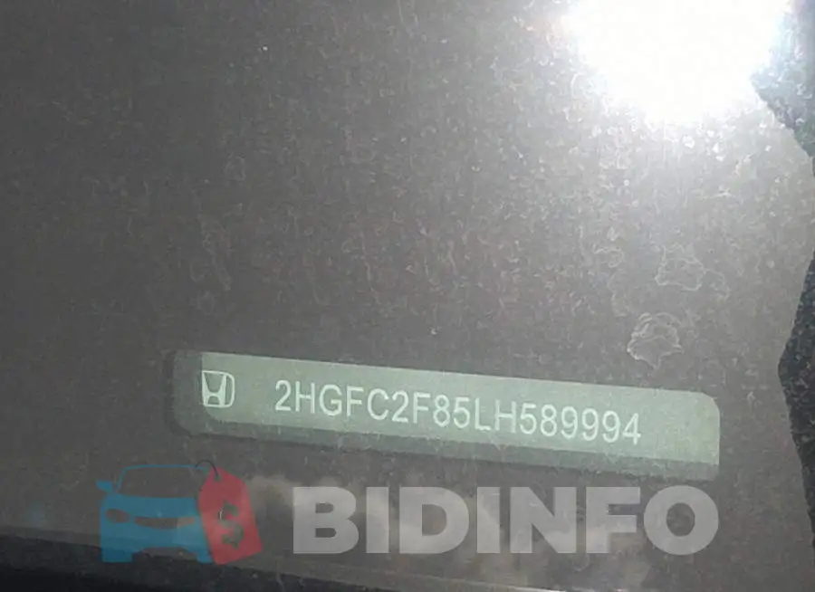 2HGFC2F85LH589994 Photo# 9
