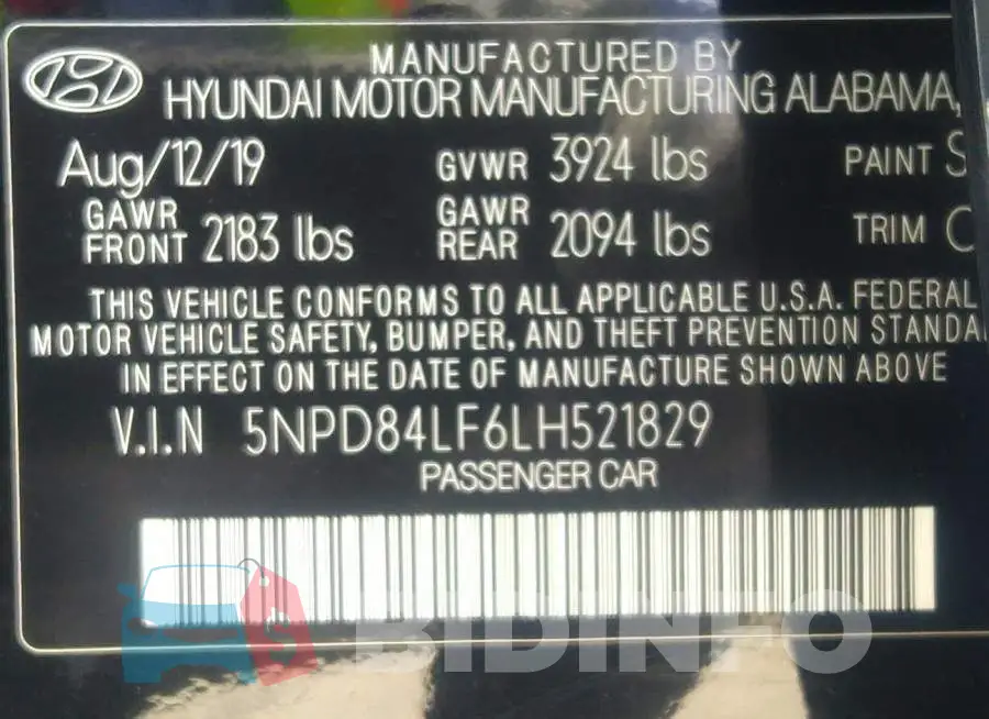 5NPD84LF6LH521829 Photo# 9