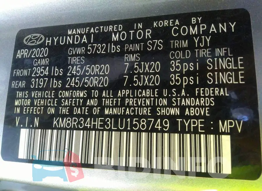 KM8R34HE3LU158749 Photo# 9