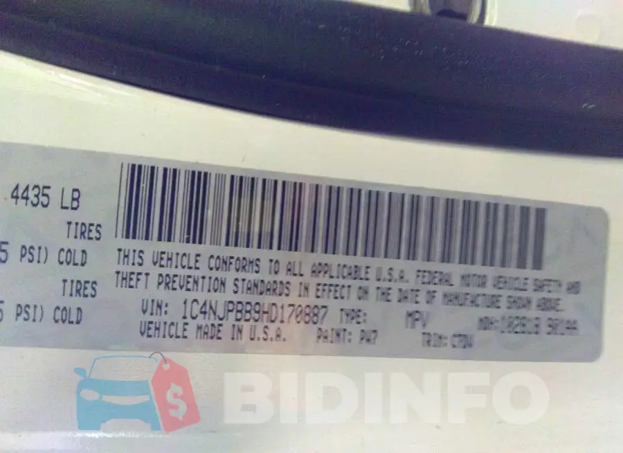 1C4NJPBB9HD170887 Photo# 9