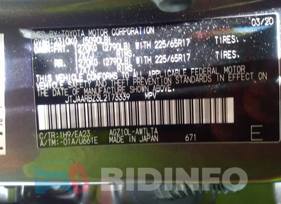 JTJAARBZ3L2173339 Photo# 9