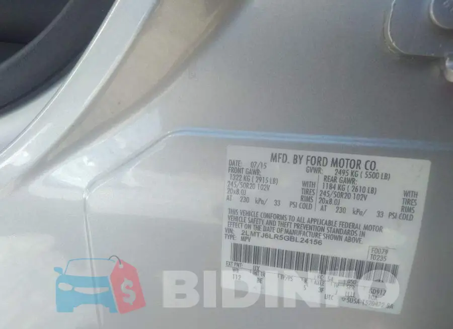 2LMTJ6LR5GBL24156 Photo# 9