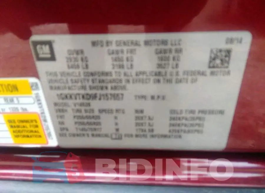 1GKKVTKD9FJ157657 Photo# 9
