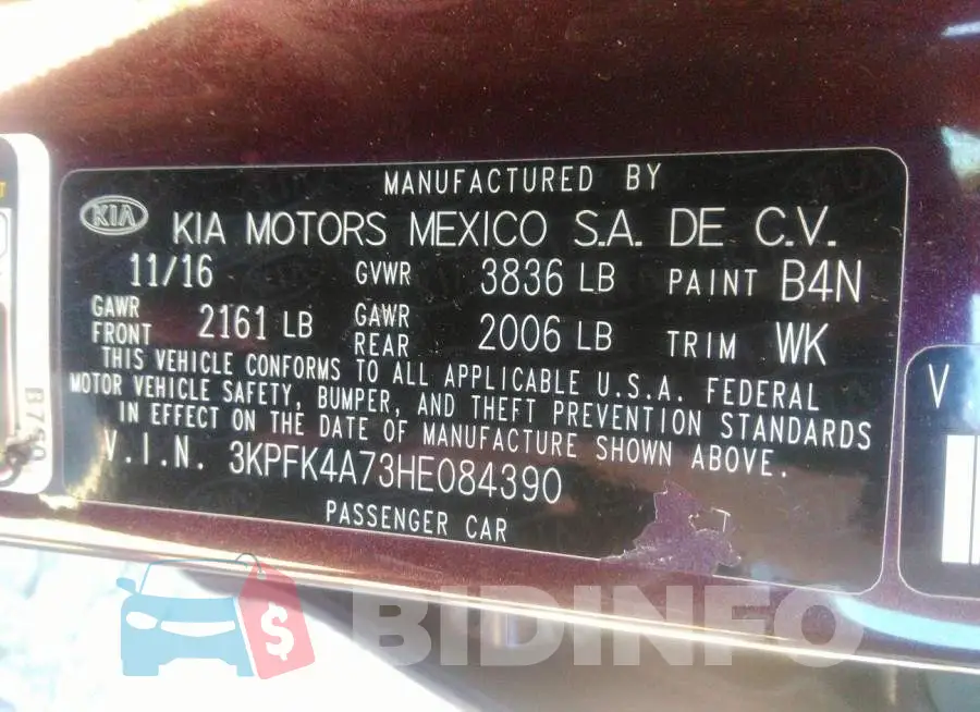3KPFK4A73HE084390 Photo# 9