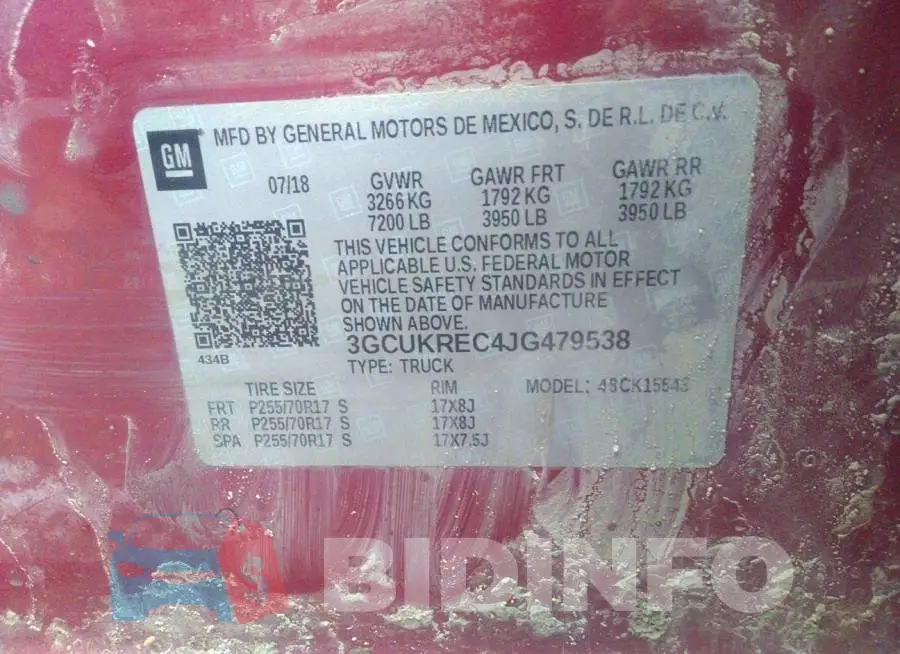 3GCUKREC4JG479538 Photo# 9