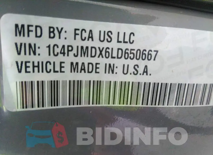 1C4PJMDX6LD650667 Photo# 9