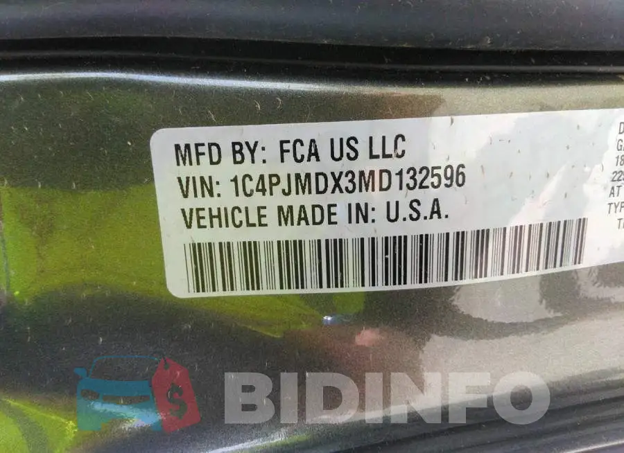 1C4PJMDX3MD132596 Photo# 9
