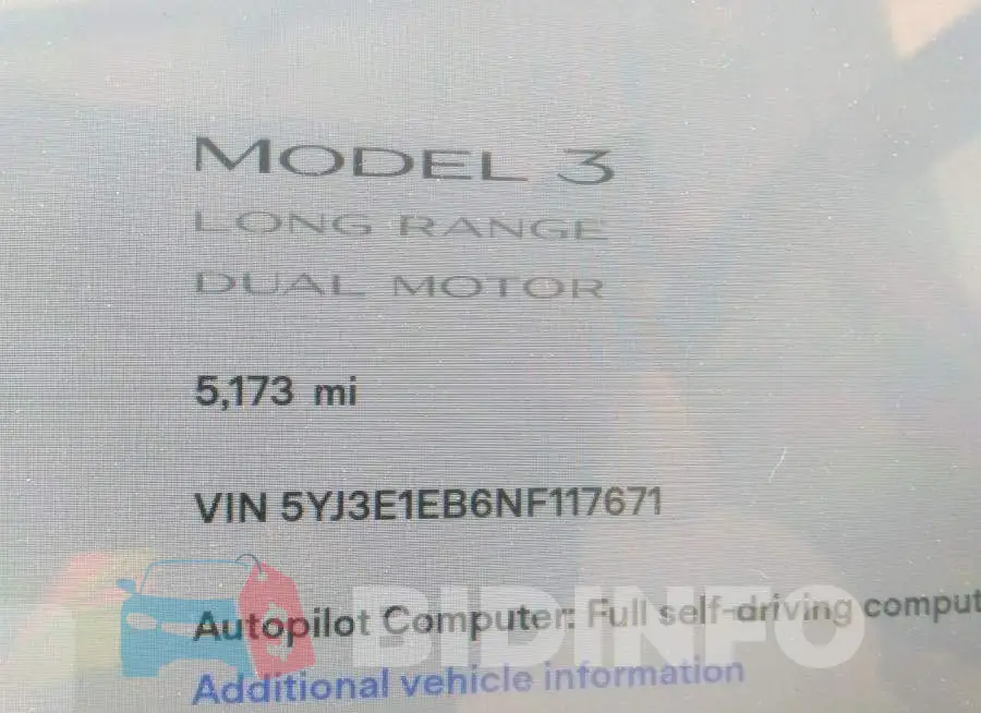 5YJ3E1EB6NF117671 Photo# 7