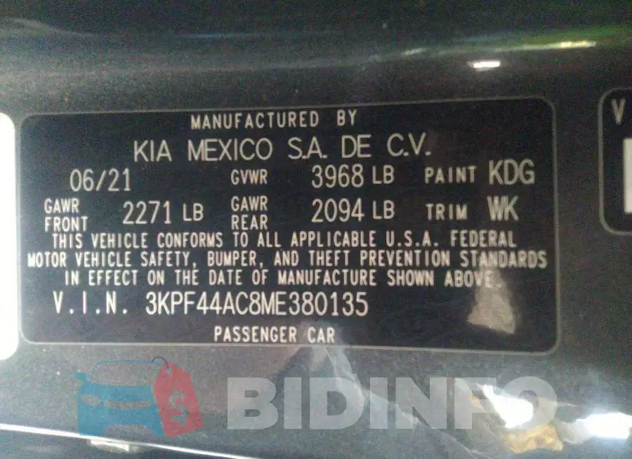 3KPF44AC8ME380135 Photo# 9