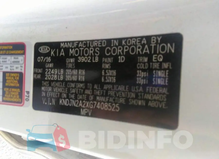 KNDJN2A2XG7408525 Photo# 9