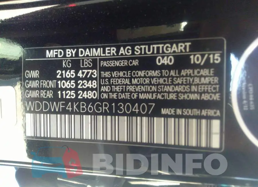 WDDWF4KB6GR130407 Photo# 9