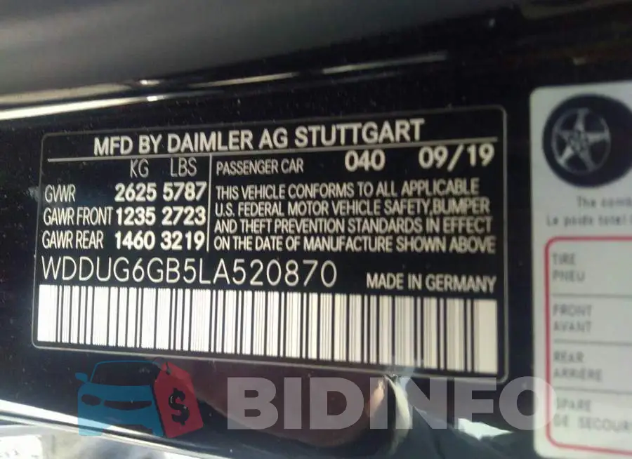 WDDUG6GB5LA520870 Photo# 9