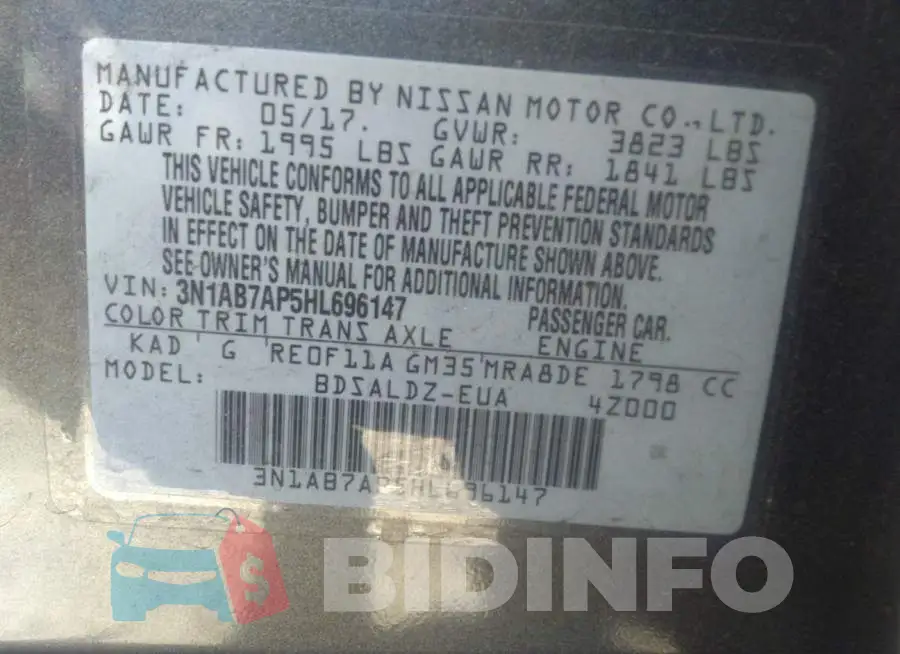 3N1AB7AP5HL696147 Photo# 9