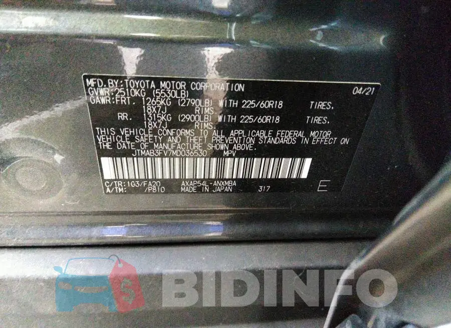 JTMAB3FV7MD036530 Photo# 9