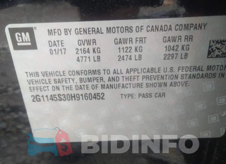 2G1145S30H9160452 Photo# 9