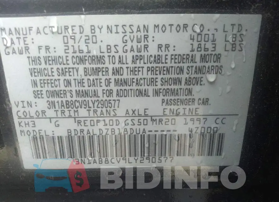 3N1AB8CV9LY290577 Photo# 9