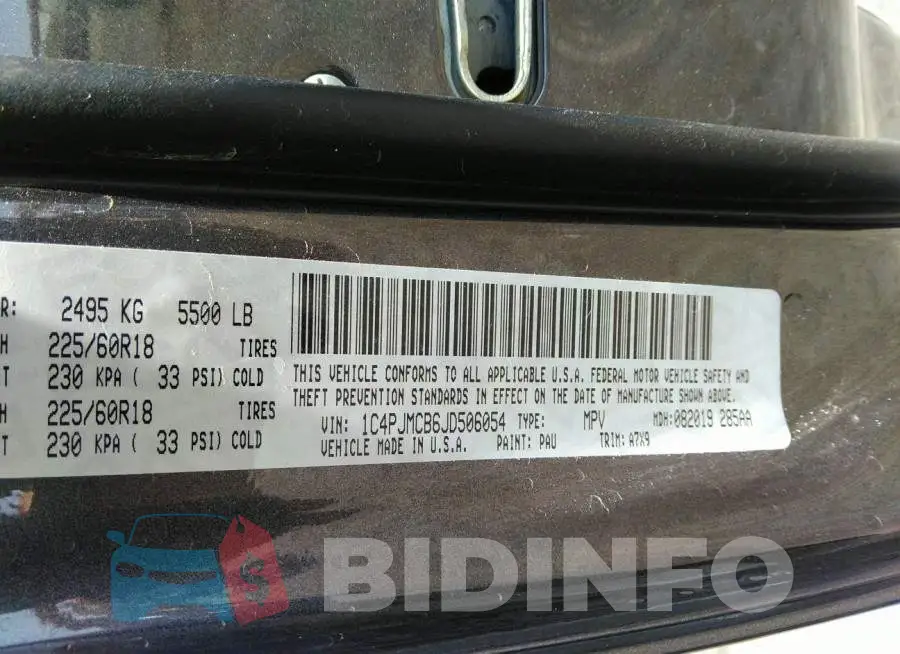 1C4PJMCB6JD506054 Photo# 9